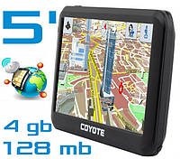 GPS-навігатор COYOTE 528 MATE 5 дюймів RAM 128 mb ROM 4Gb з картами навігації
