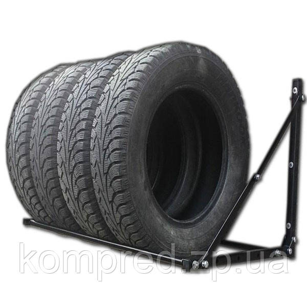 Полиця для зберігання змінних коліс та шин настінна розсувна глибина 50 см, фото 1