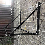 Полиця для зберігання змінних коліс та шин настінна розсувна глибина 50 см, фото 3