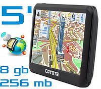 GPS навигатор COYOTE 556 MATE PRO 5 дюймов RAM 256 mb ROM 8 Gb с картами навигации