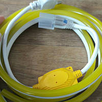 Комплект LED Neon 8х16мм 220v 3м + адаптер питания в асортименте Желтый