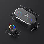 Бездротові навушники блютуз гарнітура Bluetooth навушники 5.0 Wi-pods TW80. Чорні, фото 6
