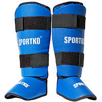 Захист для ніг для дітей та дорослих SPORTKO (синій, червоний).