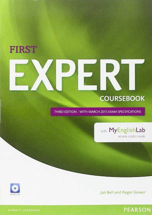 Expert First 3rd Edition Coursebook with Audio CD and MyEnglishLab Pack, фото 1
