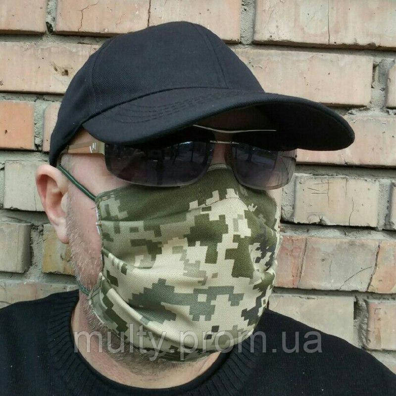 Купить Маска маскировочная Укрпиксель тканевая ММ14 Укрцифра снайпера ...