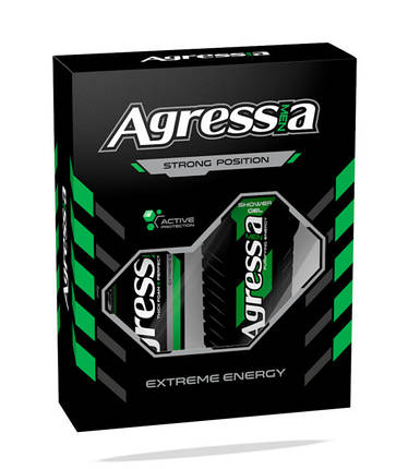 Набір Agressia Fresh гель для душу + крем для гоління, фото 2