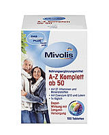 Das Gesunde Plus Mivolis A-Z Komplett ab 50 вітамінний комплекс для людей за 50 , 100 таб