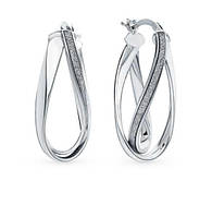 Сережки з замком булавка