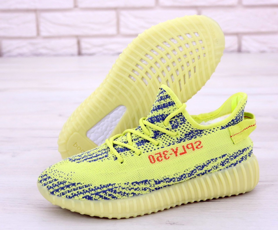 Мужские кроссовки Adidas Yeezy Boost Off White, адидас изи буст оф вайт