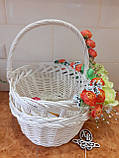 Великодній кошик з декором.Пасхальная корзина. Великодній декор. Кошик для пасти., фото 4