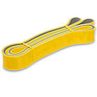 Гума для фітнесу та підтягувань двошарова Power Bands FI-0911-6 потужність M Yellow-Gray, фото 2