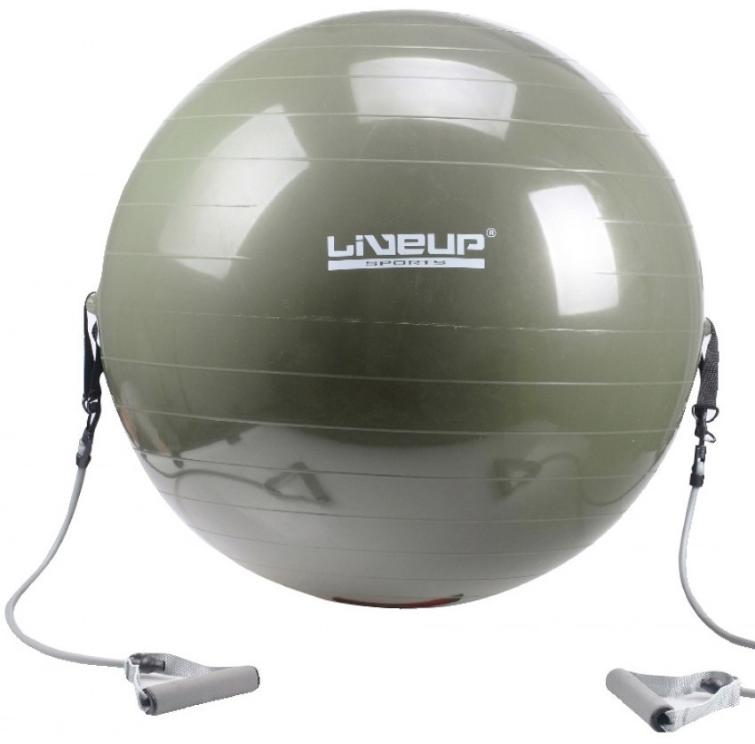 М'яч гімнастичний LiveUp Gym Ball with Expander, фото 1