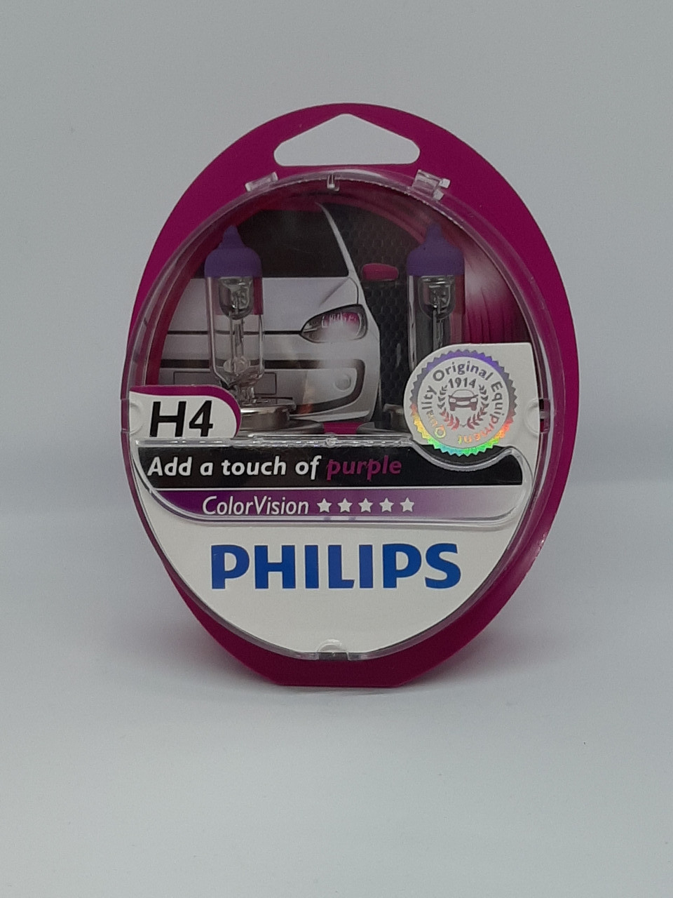 Галогенна лампа Philips H4 ColorVision фіолетовий