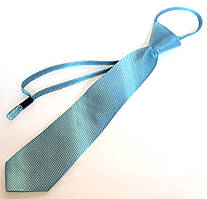 Краватка атласний 35 см омбре бірюзовий