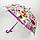 Дитяча парасоля-тростина, напівавтомат "LOL / ЛОЛ" від Rain Proof, з фіолетовою ручкою, 0269-4, фото 2