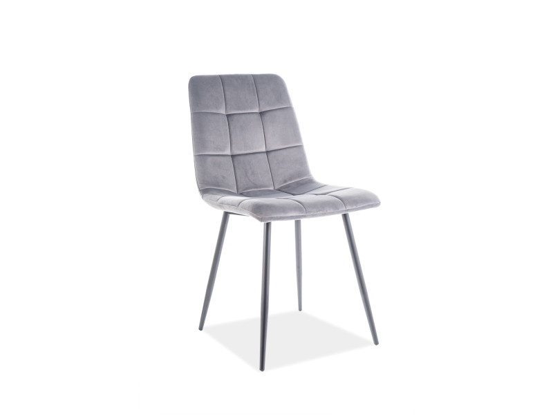 Стілець Mila Velvet SIGNAL Bluvel 14 - сірий, фото 1