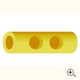 Конектор 6 отворів для з'єднання нудлсу шість отворів 1 шт., фото 1