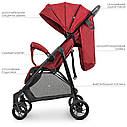 Коляска дитяча «Bambi» M 4249 Red, прогулянкова, книжка, корзина, чохол, червона, фото 4