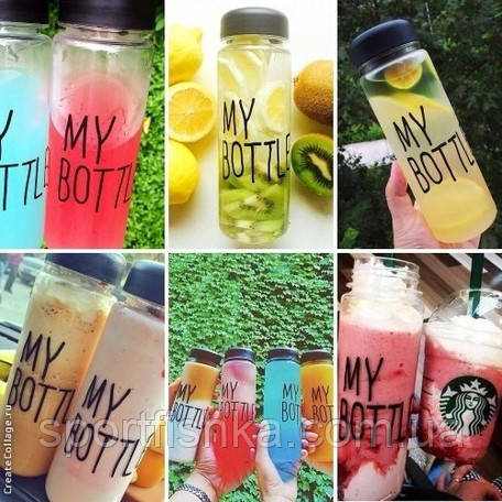 Пляшка My Bottle з лляним чохлом, фото 1