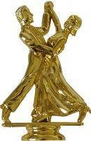 Статуэтка фигурка наградная Танцевальная пара высота 13.5cм на подставка черный мрамор