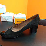 Туфлі жіночі класичні об'єднані замш з шкірою Polans, фото 5