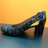 Туфлі жіночі класичні шкіряні з квітковим принтом Polans, фото 3