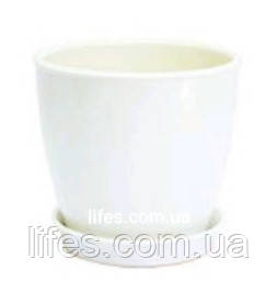 Вазон керамічний ВК 16 білий 2 літри