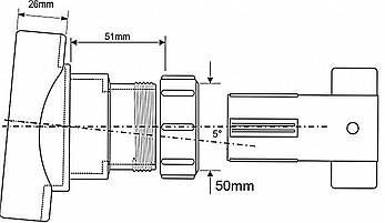 Муфта вертикальна McAlpine для каналізаційних труб 110/50 mm. BOSSCONN110-50-GR, фото 4