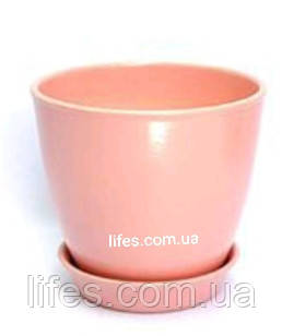 Вазон керамічний ВК 18 кораловий 2 літри