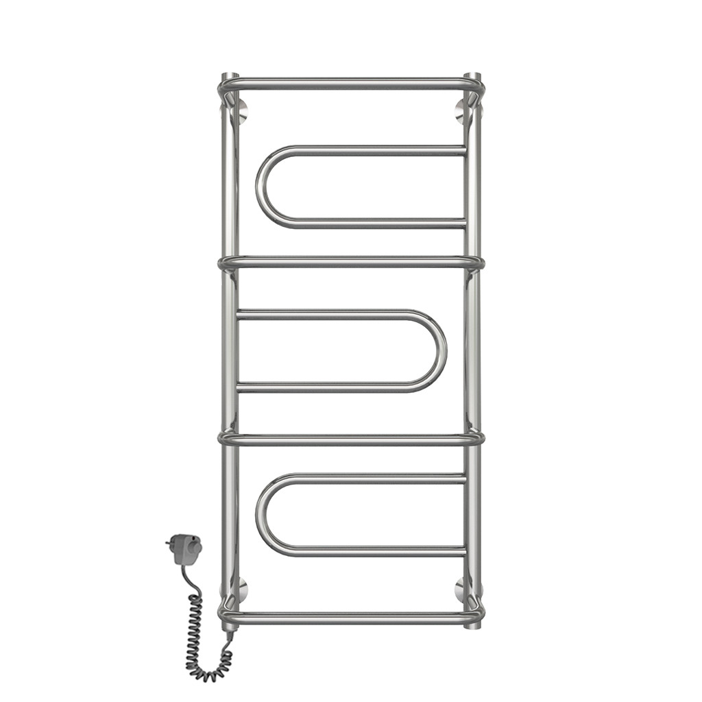 Сушарка для рушників Deffi Лагуна ліва П5 400x910 ЛН 91.40.7 (Е)  електро з рег., фото 1