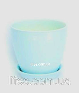 Вазон керамічний ВК 13 блакитний 1.2 л