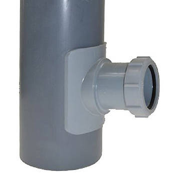 Муфта вертикальна McAlpine для каналізаційних труб 110/50 mm. BOSSCONN110-50-GR, фото 3