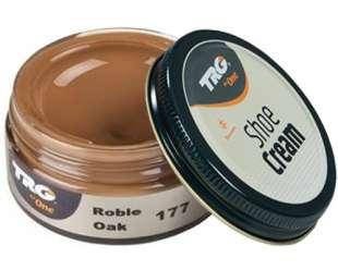 Крем-фарба для взуття та виробів зі шкіри Trg Shoe Cream, 50 мл, 177 Oak (дуб)