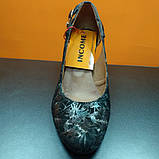 Туфлі жіночі класичні шкіряні з квітковим принтом Polans, фото 6