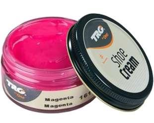 Крем-фарба для взуття та виробів зі шкіри Trg Shoe Cream, 50 мл, 161 Magenta (маджента)