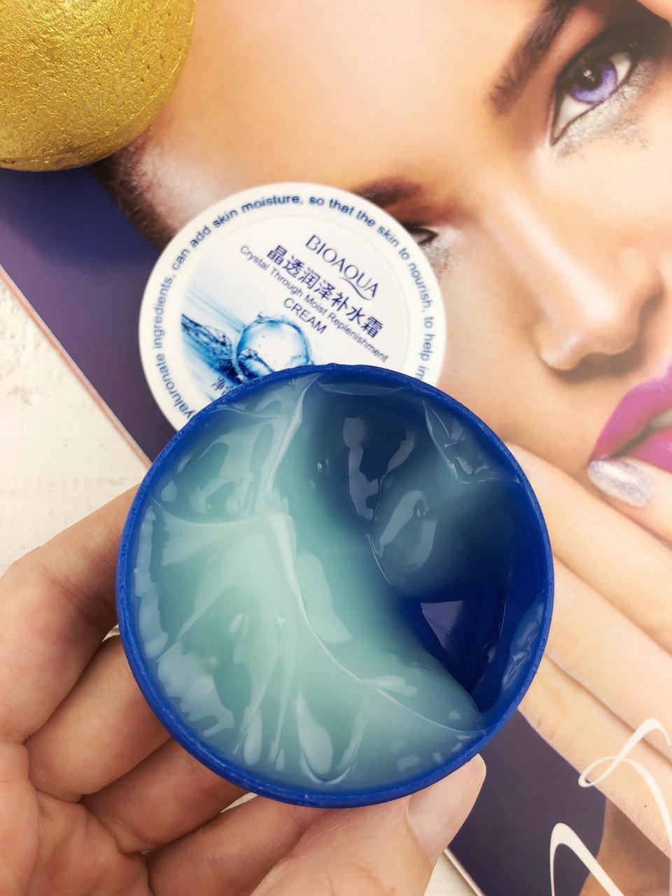 Крем для обличчя з гіалуроновою кислотою Bioaqua Crystal moist Replenishment 38g