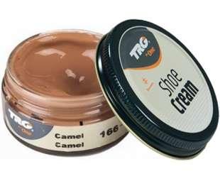 Крем-фарба для взуття та виробів зі шкіри Trg Shoe Cream, 50 мл. 166 Camel (верблюжий)
