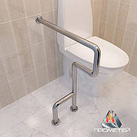 Поручень для умивальника правий лівий, від виробника, розмір 750х850 мм, D труби 42 мм