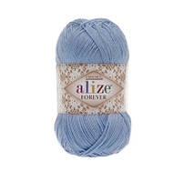 Алізе Фореве (Alize Flower Crochet) 50г/300м 040 блакитний