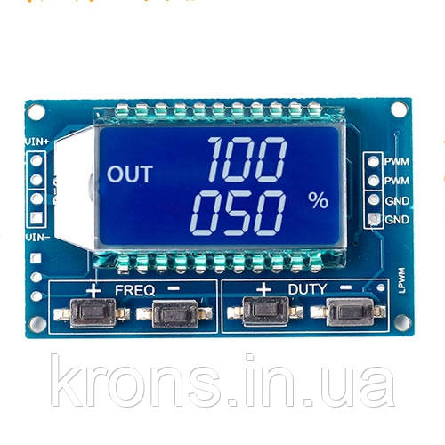Генератор ШІМ сигналу сигналів РК 1Гц-150КГц 3.3-30В XY-LPWM