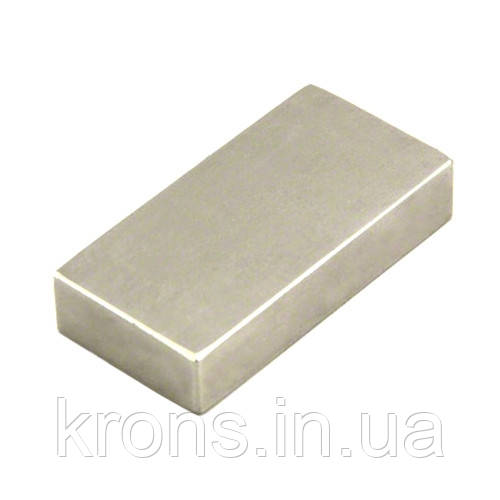 Магніт неодимовий сильний 60х30х10мм N35, фото 1
