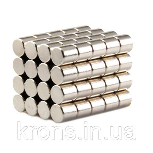 Магніти неодимові сильні 5х5мм N35 10шт, фото 1