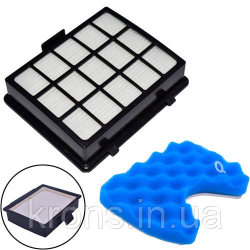 Фільтр HEPA DJ97-00492A для пилососів Samsung + поролоновий під колбу, фото 1