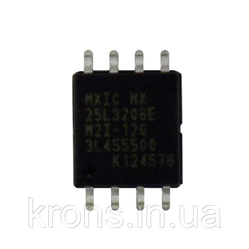 Чіп MX25L3206E 25L3206E SOP8, CMOS SERIAL FLASH 32Мбит, фото 1