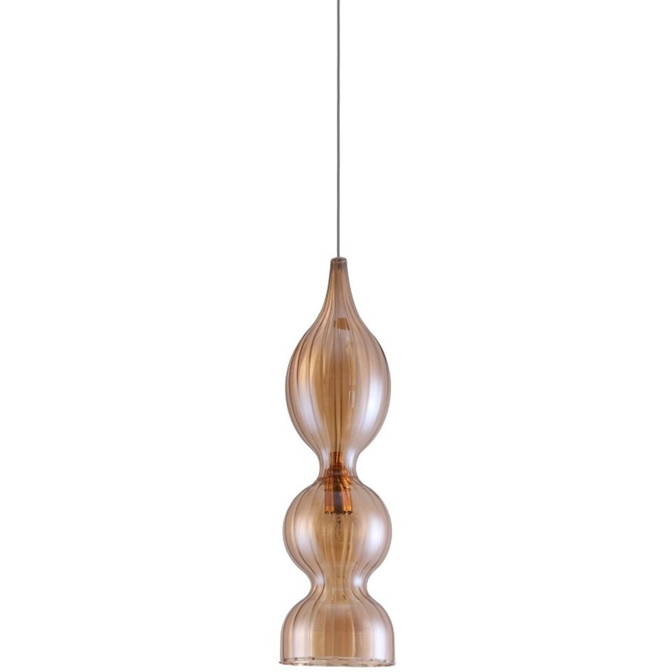 Люстра підвісна CRYSTAL LUX IRIS SP1 B AMBER