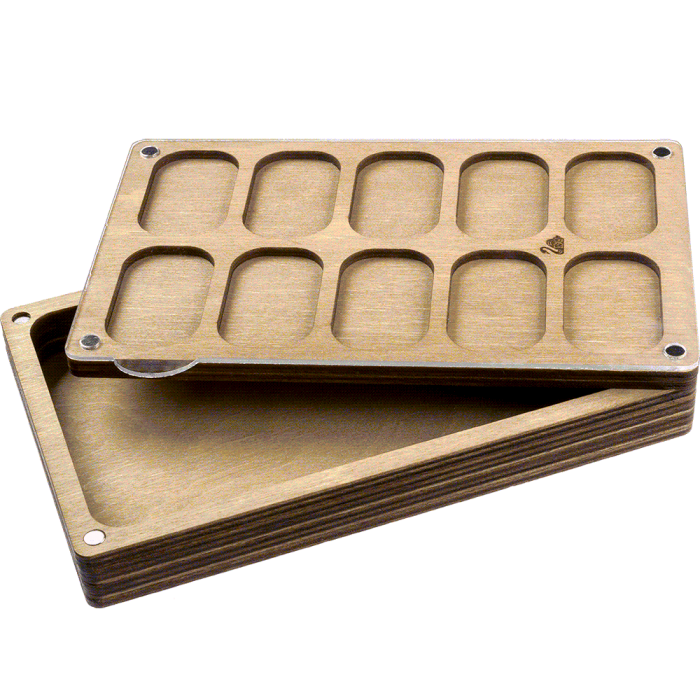 Органайзер для бісеру багатоярусний із кришкою FLZB-083