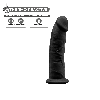 Фалоімітатор SilexD Robby Black (MODEL 2 size 6in), двошаровий, силікон + Silexpan, діаметр 3,5см, фото 5