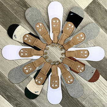 Підслідники чоловічі бавовна Buwangdu-Шугуан з силіконовою п'ятою, 40-45 розмір, асорті, 02261