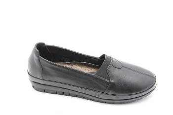 Туфлі жіночі Izderi 5851-Siyah чорні на низькому ходу 37