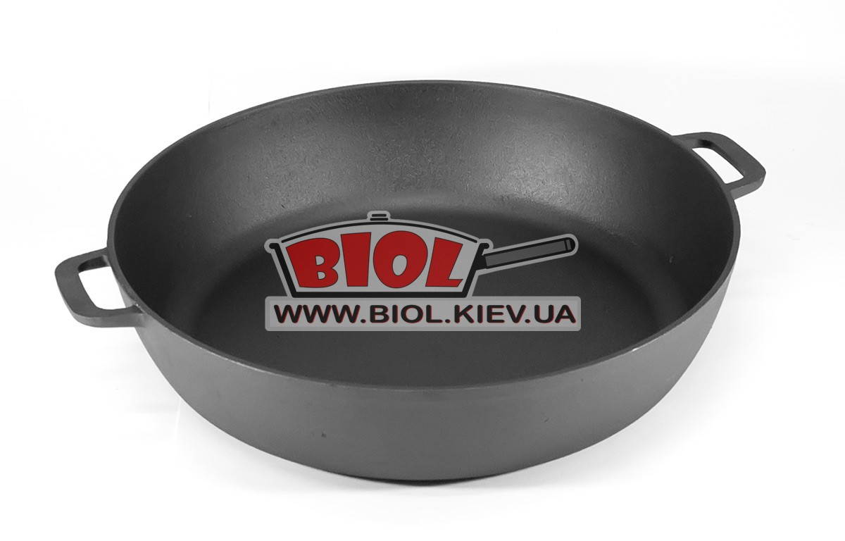 Чавунна жаровня 36 см БІОЛ 1736. Чавунний посуд, фото 1